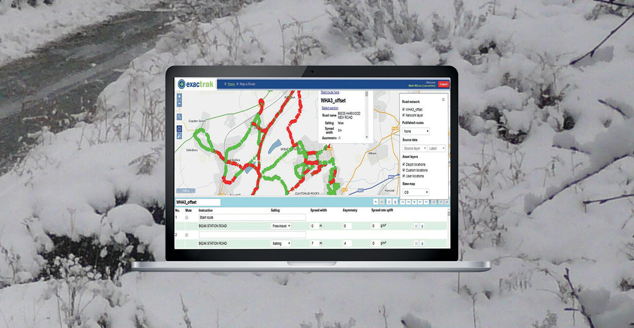 Create your own winter maintenance route in minutes